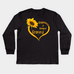 Happiness Is Being A Grammy Kids Long Sleeve T-Shirt